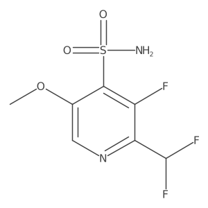 2-(Difluoromethyl)-3-fluoro-5-methoxypyridine-4-sulfonamide结构式