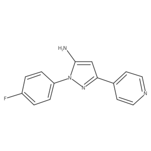 1-(4-fluorophenyl)-3-(4-pyridinyl)-1H-pyrazol-5-amine Structure