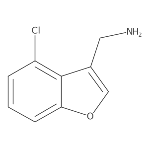 (4-Chloro-1-benzofuran-3-yl)methanamine Structure