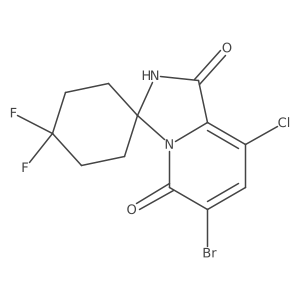 6'-Bromo-8'-chloro-4,4-difluoro-2'H-spiro[cyclohexane-1,3'-imidazo[1,5-a]pyridine]-1',5'-dione Structure