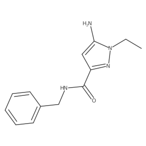 5-amino-N-benzyl-1-ethyl-1H-pyrazole-3-carboxamide Structure