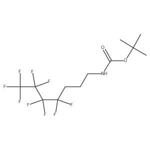 N-(4,4,5,5,6,6,7,7,7-Nonafluoroheptyl)carbamic acid t-butyl ester Structure