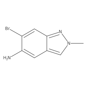 6-bromo-2-methyl-2H-indazol-5-amine Structure