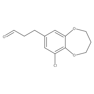 3-(9-chloro-3,4-dihydro-2H-1,5-benzodioxepin-7-yl)propanal Structure