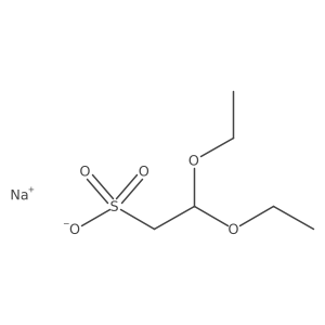 Sodium 2,2-diethoxyethane-1-sulfonate Structure