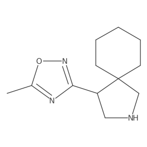5-Methyl-3-(2-azaspiro[4.5]decan-4-yl)-1,2,4-oxadiazole Structure
