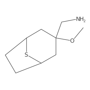 {3-Methoxy-8-thiabicyclo[3.2.1]octan-3-yl}methanamine Structure