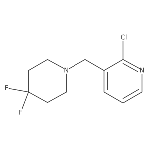 2-Chloro-3-[(4,4-difluoropiperidin-1-yl)methyl]pyridine结构式