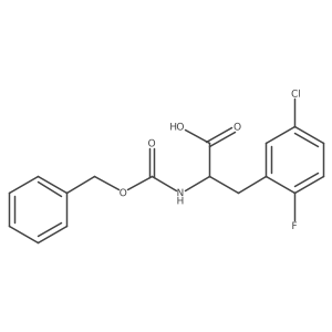 (2R)-2-{[(benzyloxy)carbonyl]amino}-3-(5-chloro-2-fluorophenyl)propanoic acid Structure