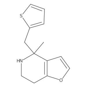 4-methyl-4-[(thiophen-2-yl)methyl]-4H,5H,6H,7H-furo[3,2-c]pyridine结构式