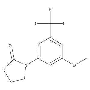 1-[3-Methoxy-5-(trifluoromethyl)phenyl]-2-pyrrolidinone结构式