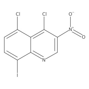 4,5-Dichloro-8-iodo-3-nitroquinoline Structure