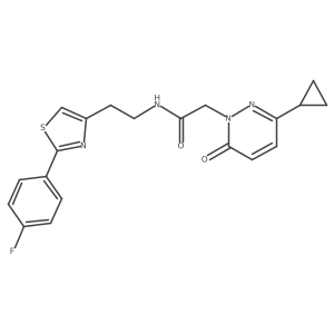 2-(3-cyclopropyl-6-oxopyridazin-1(6H)-yl)-N-(2-(2-(4-fluorophenyl)thiazol-4-yl)ethyl)acetamide Structure