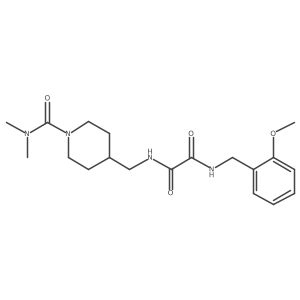 N1-((1-(dimethylcarbamoyl)piperidin-4-yl)methyl)-N2-(2-methoxybenzyl)oxalamide结构式