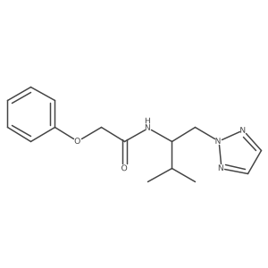 N-(3-methyl-1-(2H-1,2,3-triazol-2-yl)butan-2-yl)-2-phenoxyacetamide结构式