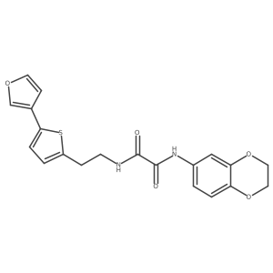 N1-(2,3-dihydrobenzo[b][1,4]dioxin-6-yl)-N2-(2-(5-(furan-3-yl)thiophen-2-yl)ethyl)oxalamide Structure