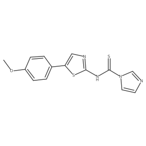 N-(5-(4-methoxyphenyl)thiazol-2-yl)-1H-imidazole-1-carbothioamide Structure