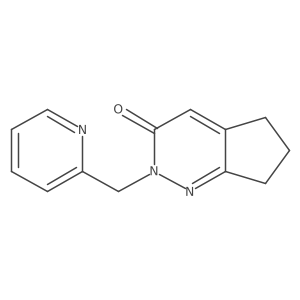 2-[(pyridin-2-yl)methyl]-2H,3H,5H,6H,7H-cyclopenta[c]pyridazin-3-one结构式