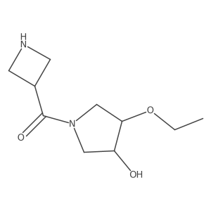 Azetidin-3-yl(3-ethoxy-4-hydroxypyrrolidin-1-yl)methanone结构式