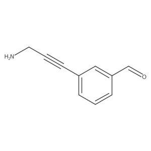 3-(3-Aminoprop-1-yn-1-yl)benzaldehyde结构式