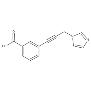3-[3-(1H-imidazol-1-yl)prop-1-yn-1-yl]benzoic acid Structure