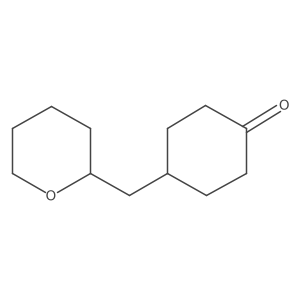 4-[(Oxan-2-yl)methyl]cyclohexan-1-one结构式