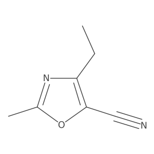 5-Oxazolecarbonitrile, 4-ethyl-2-methyl- Structure