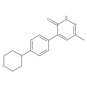 6-Methyl-4-(4-morpholinophenyl)pyridazin-3(2H)-one Structure