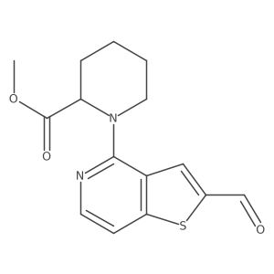Methyl 1-{2-formylthieno[3,2-c]pyridin-4-yl}piperidine-2-carboxylate Structure