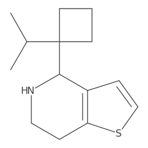 4-[1-(propan-2-yl)cyclobutyl]-4H,5H,6H,7H-thieno[3,2-c]pyridine Structure