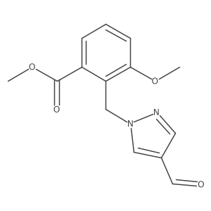 methyl 2-[(4-formyl-1H-pyrazol-1-yl)methyl]-3-methoxybenzoate Structure