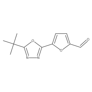 5-(5-Tert-butyl-1,3,4-oxadiazol-2-yl)furan-2-carbaldehyde Structure