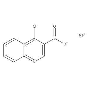 Sodium 4-chloroquinoline-3-sulfinate结构式
