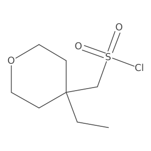 (4-Ethyloxan-4-yl)methanesulfonylchloride Structure