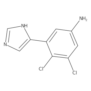3,4-dichloro-5-(1H-imidazol-4-yl)aniline Structure