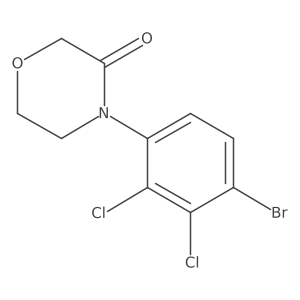 4-(4-Bromo-2,3-dichlorophenyl)morpholin-3-one结构式