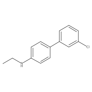 4-(3-chlorophenyl)-N-ethylaniline结构式