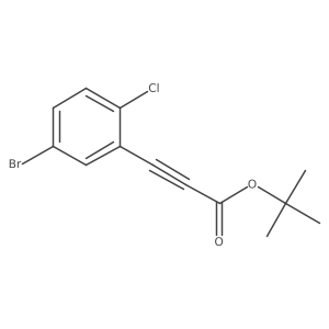 Tert-butyl 3-(5-bromo-2-chlorophenyl)prop-2-ynoate结构式