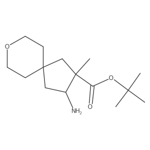 Tert-butyl 3-amino-2-methyl-8-oxaspiro[4.5]decane-2-carboxylate Structure
