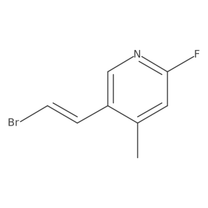 5-(2-Bromoethenyl)-2-fluoro-4-methylpyridine Structure