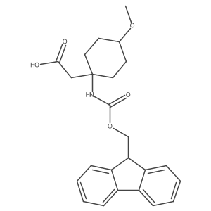 2-[1-({[(9H-fluoren-9-yl)methoxy]carbonyl}amino)-4-methoxycyclohexyl]acetic acid结构式
