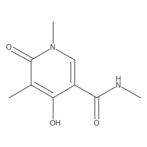 4-hydroxy-N,1,5-trimethyl-6-oxo-1,6-dihydropyridine-3-carboxamide结构式