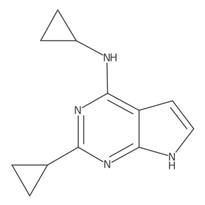 N,2-dicyclopropyl-7H-pyrrolo[2,3-d]pyrimidin-4-amine Structure