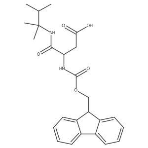 3-[(2,3-dimethylbutan-2-yl)carbamoyl]-3-({[(9H-fluoren-9-yl)methoxy]carbonyl}amino)propanoic acid Structure