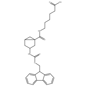 6-{[3-({[(9H-fluoren-9-yl)methoxy]carbonyl}amino)bicyclo[3.1.0]hexan-1-yl]formamido}hexanoic acid Structure