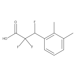 3-(2,3-Dimethylphenyl)-2,2,3-trifluoropropanoic acid结构式