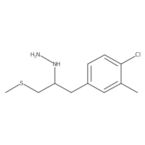 [1-(4-Chloro-3-methylphenyl)-3-(methylsulfanyl)propan-2-yl]hydrazine结构式