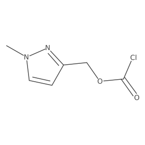 (1-methyl-1H-pyrazol-3-yl)methyl chloroformate结构式