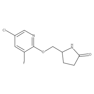 5-{[(5-Chloro-3-fluoropyridin-2-yl)oxy]methyl}pyrrolidin-2-one结构式