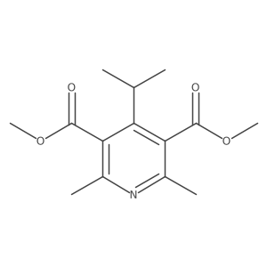 4-Isopropyl-3,5-dimethoxycarbonyl-2,6-dimethylpyridine结构式